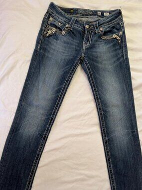 Miss Me JP5817S Skinny Jeans • Size 26 • Classic Embellished Pockets